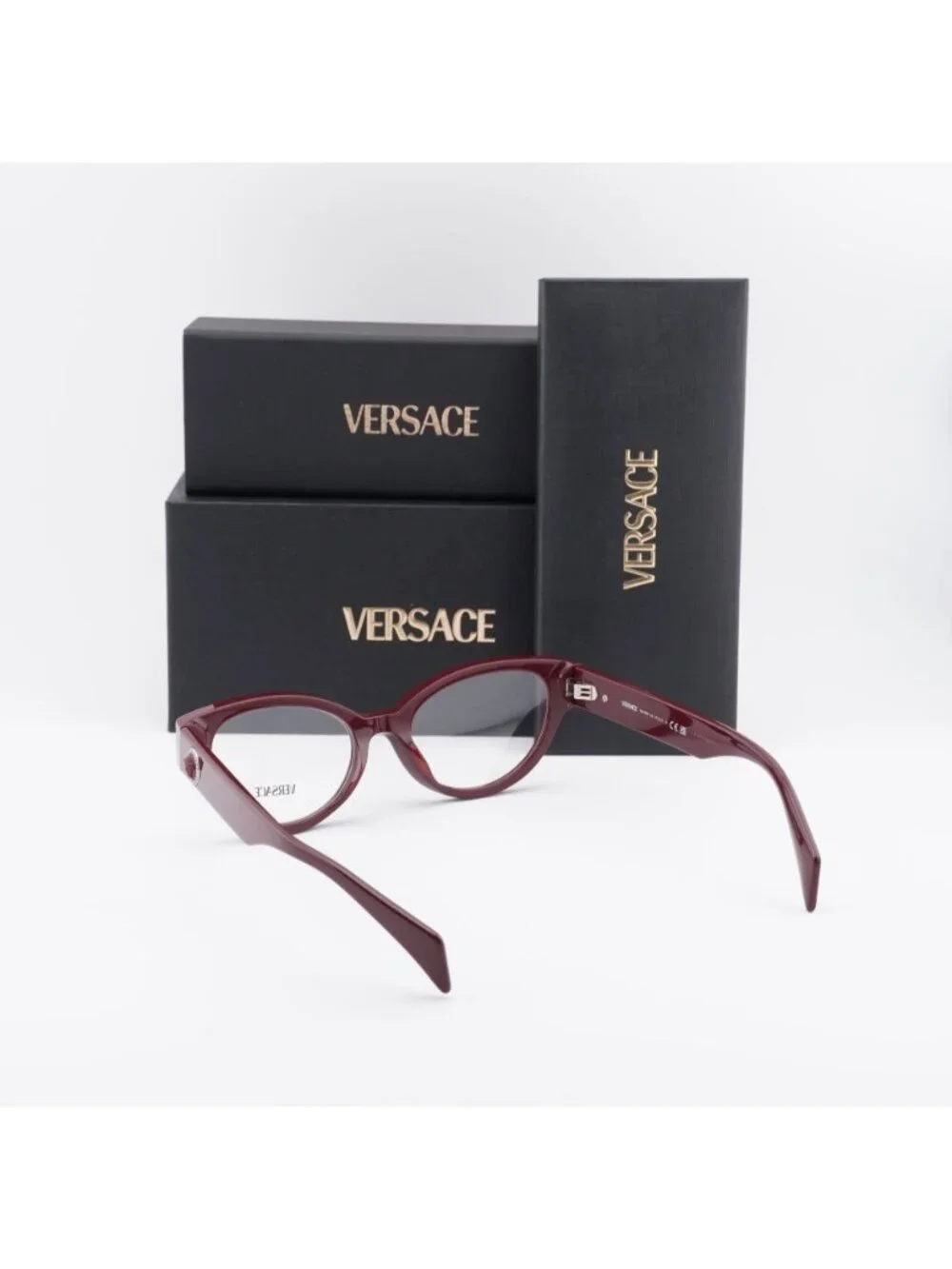 Versace VE3361U 5487 Cat Eye Eyeglasses 53mm - Bordeaux 53mm